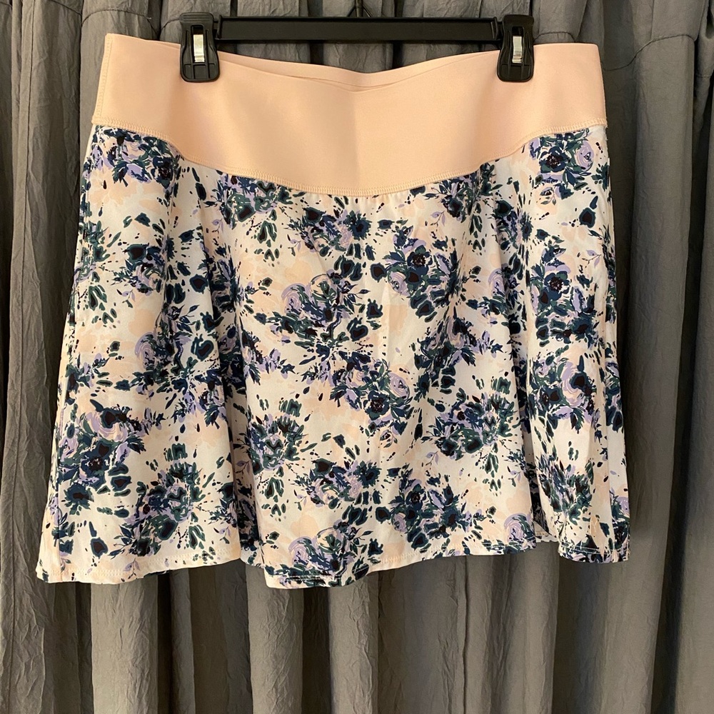 Puma Floral Skirt - Blue and White